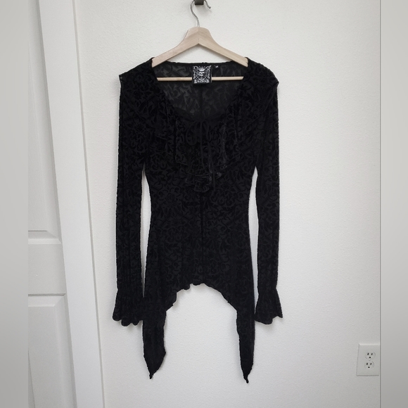 Killstar Tops - Killstar Mia Poet Blouse